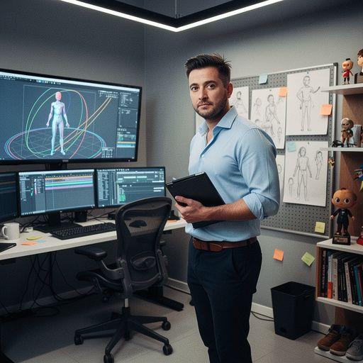 Ein animierter Charakter, der in einem kurzen Clip lebendig wird.